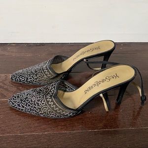 Yves Saint Laurent Shoes - YVS Vintage Slingback Mesh Kitten Heels Sz 6.5 Yves Saint Laurent Shoes - YVS Vintage Slingback Mesh Kitten Heels Sz 6.5
